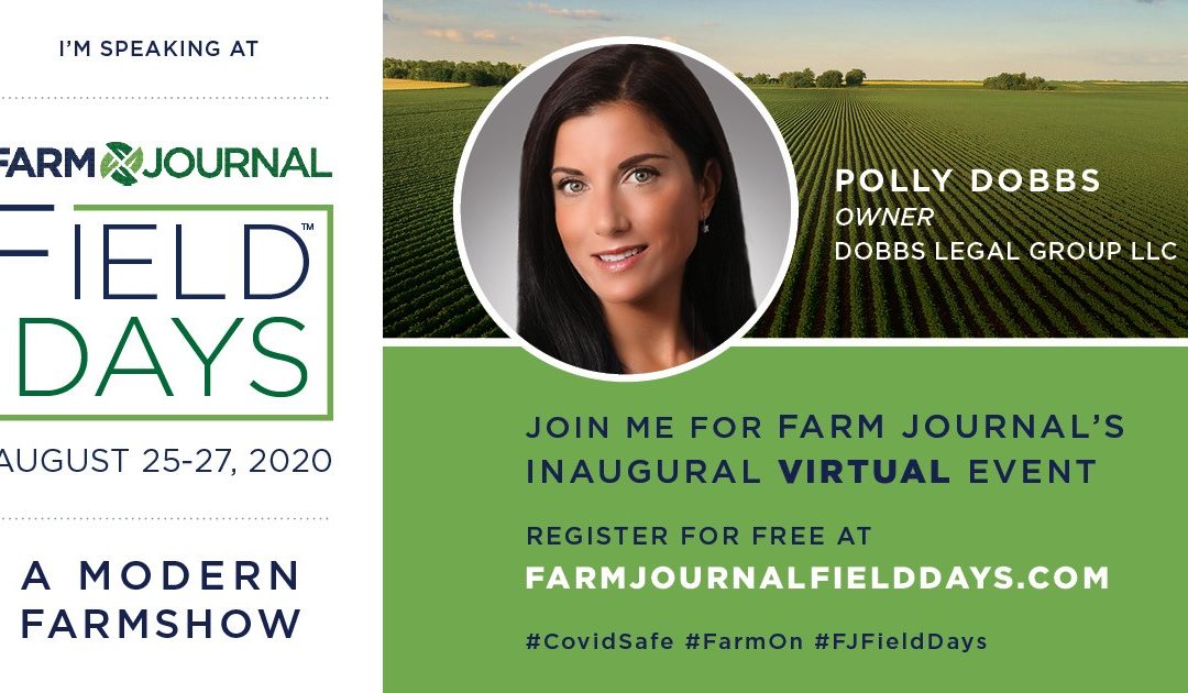 I am Speaking at Farm Journal Field Days - Polly Dobbs